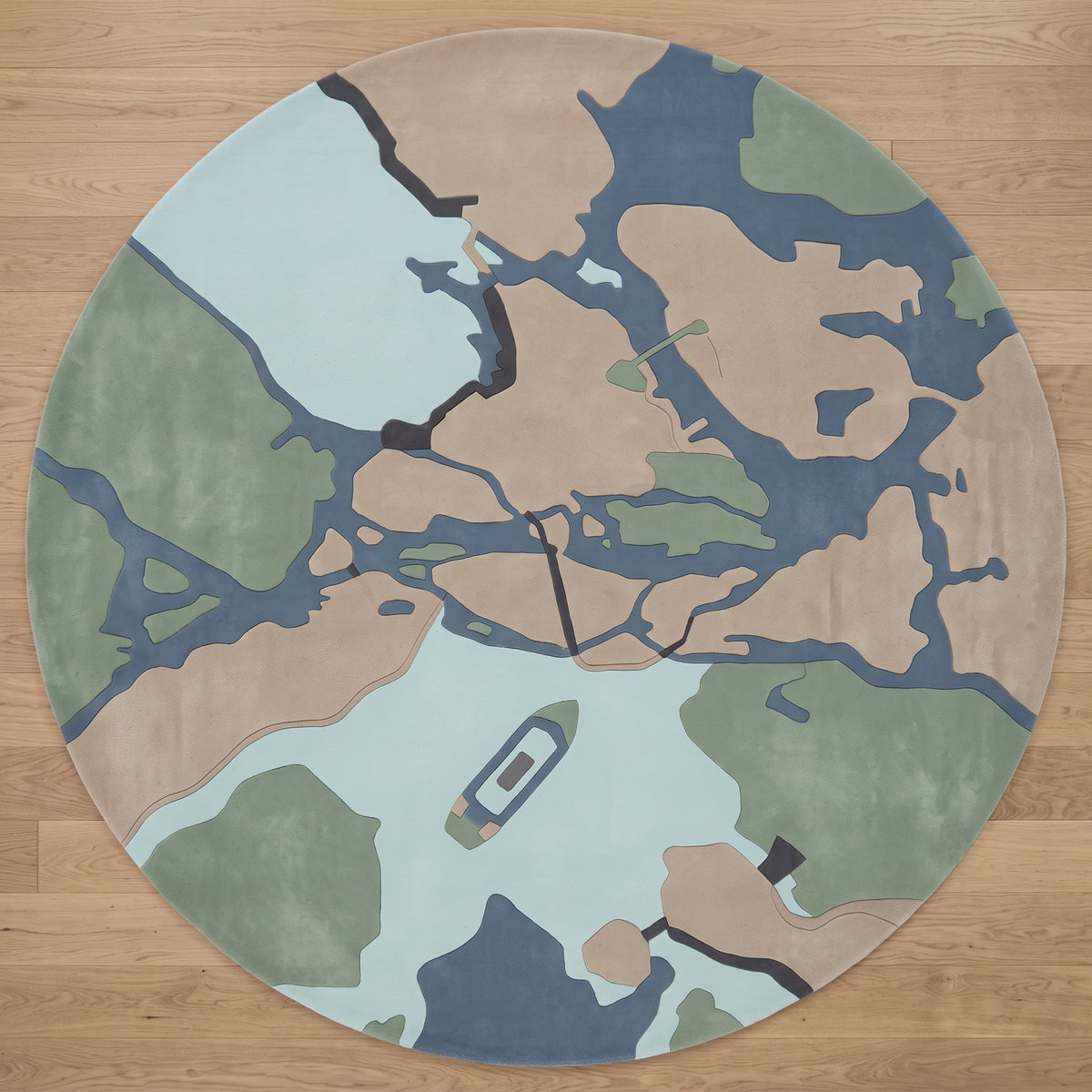 Stockholm Archipelago – Handgetufteter Designteppich