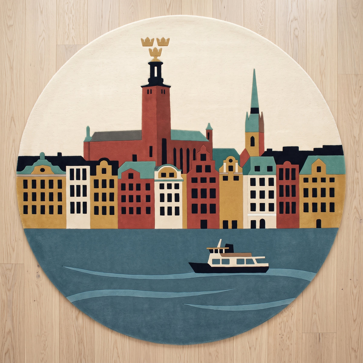 Stockholm Stillness – Handgetufteter Designteppich