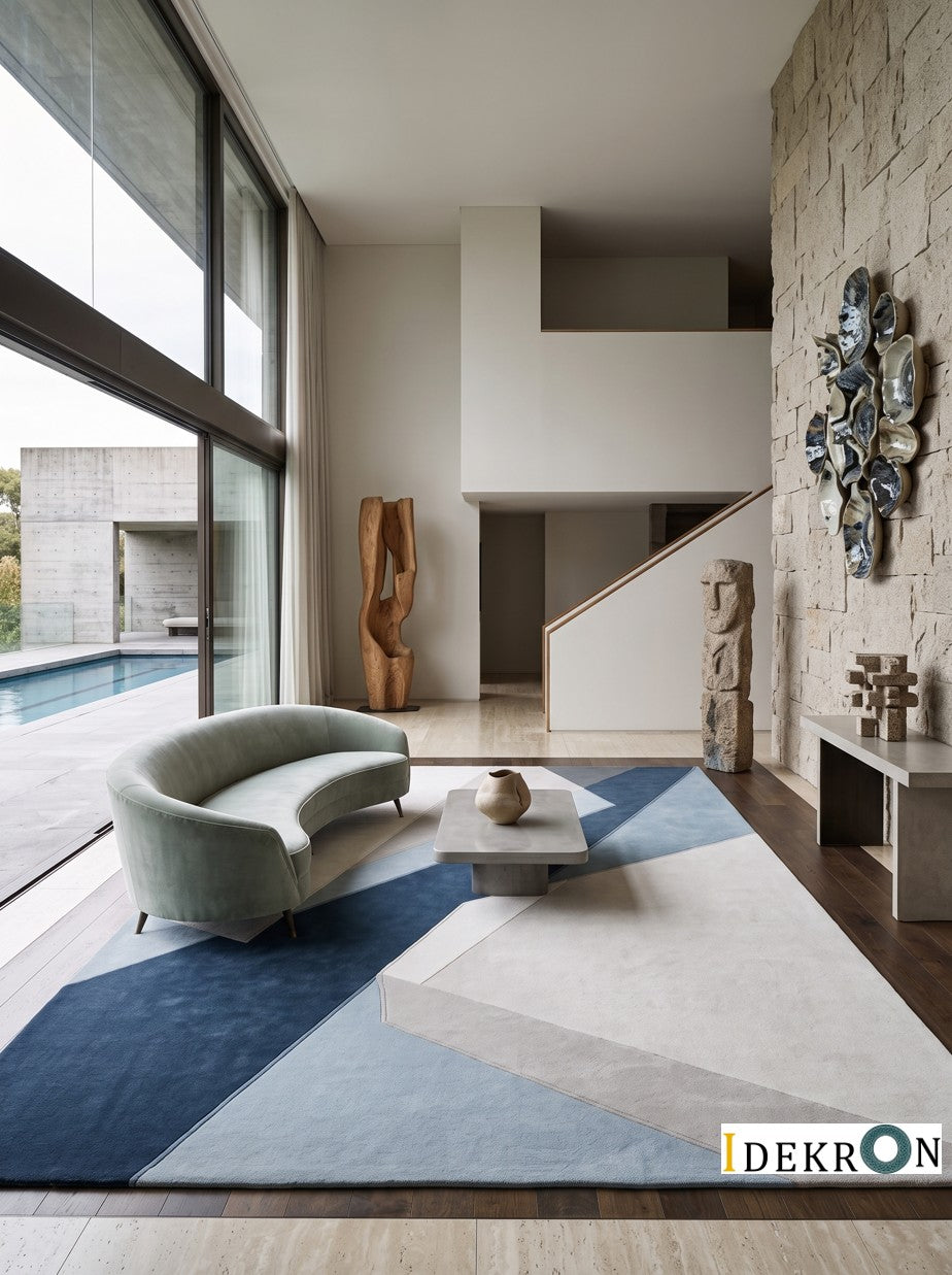 Oslo Fjord – Handgetufteter Designteppich
