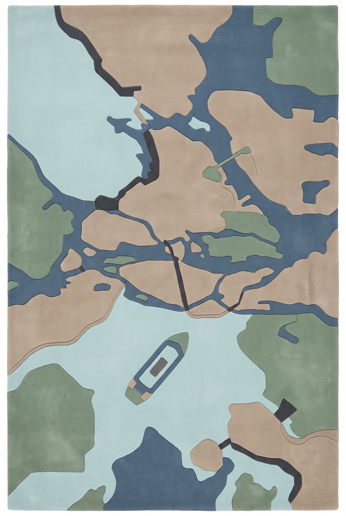 Stockholm Archipelago – Handgetufteter Designteppich