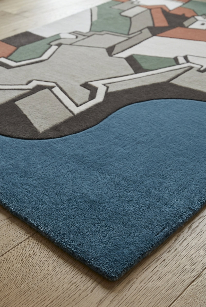 Oslo Akershus – Handgetufteter Designteppich