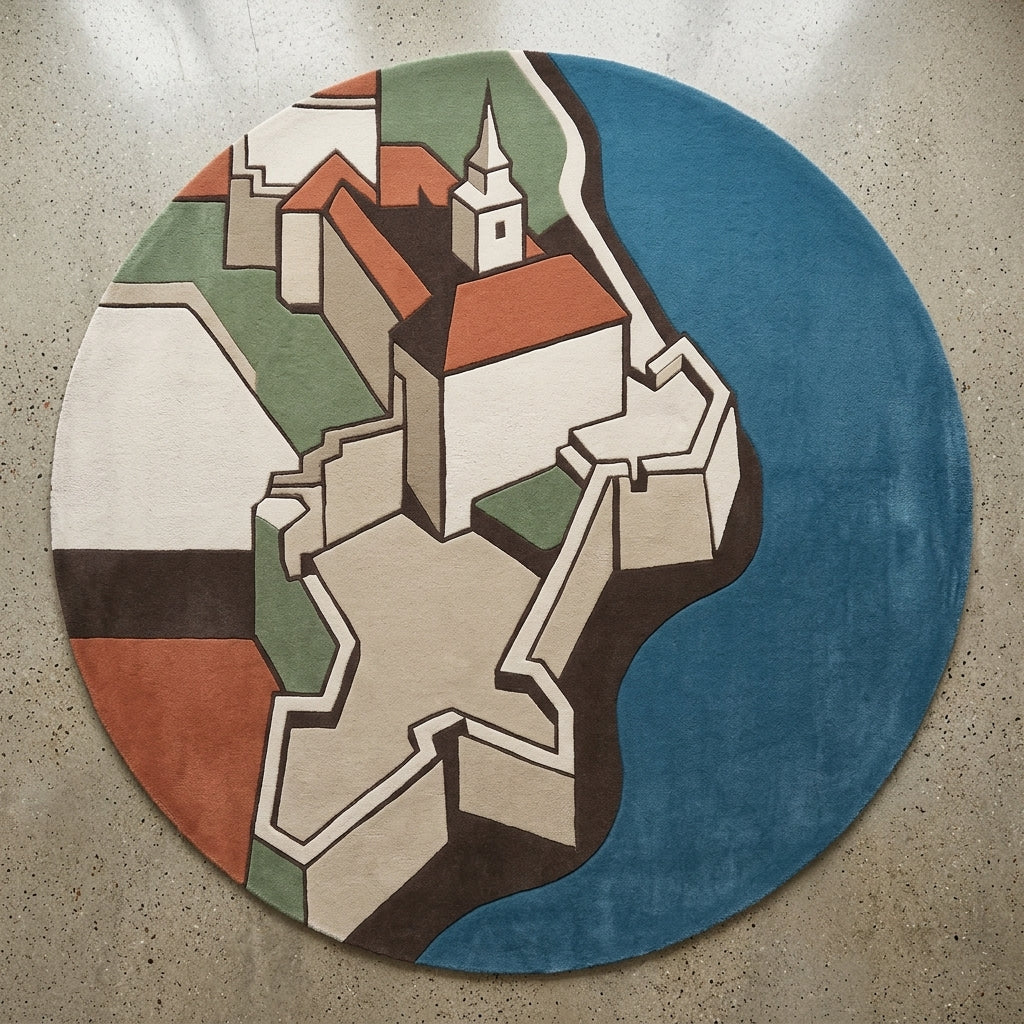 Oslo Akershus – Handgetufteter Designteppich