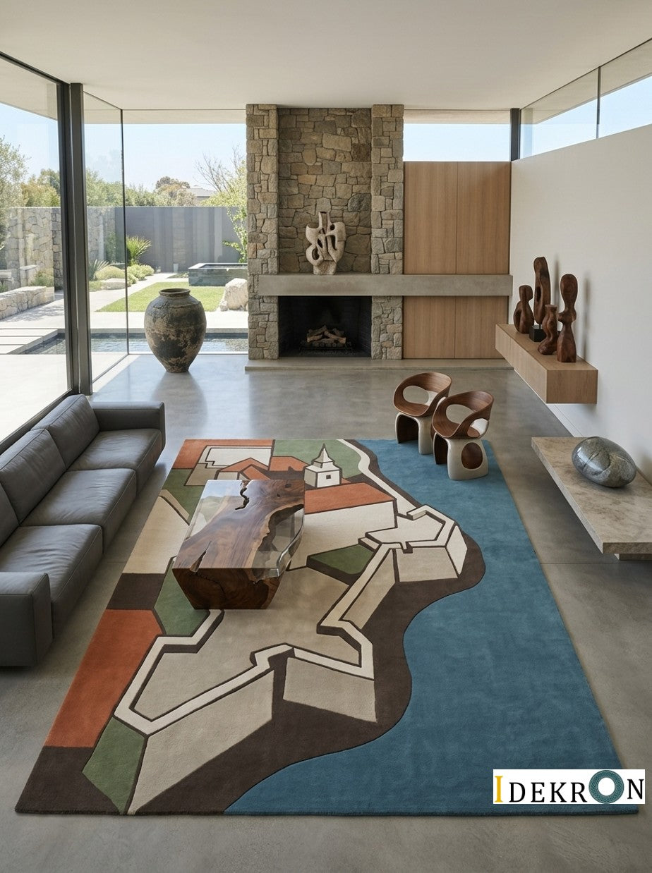 Oslo Akershus – Handgetufteter Designteppich