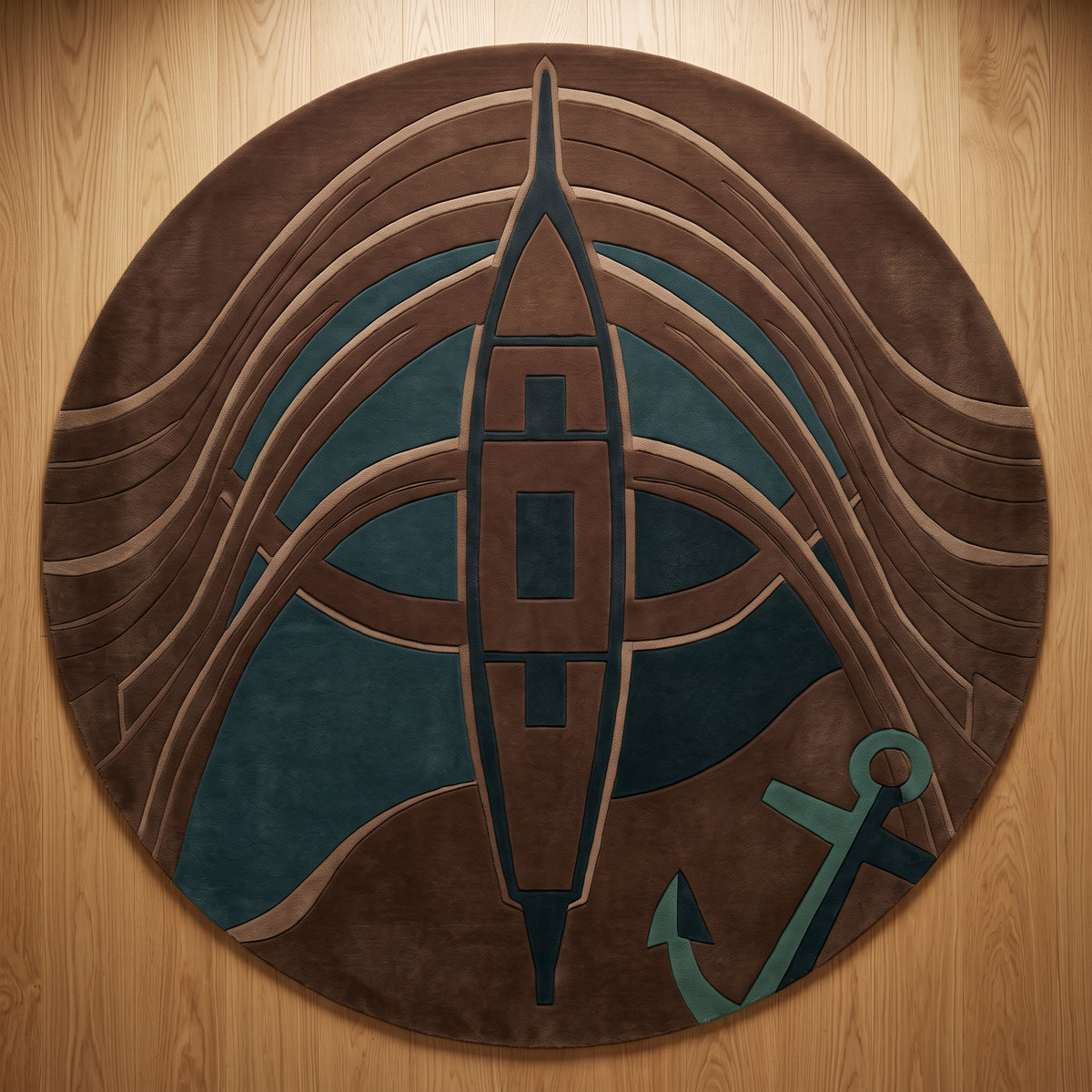 Stockholm Maritime – Handgetufteter Designteppich