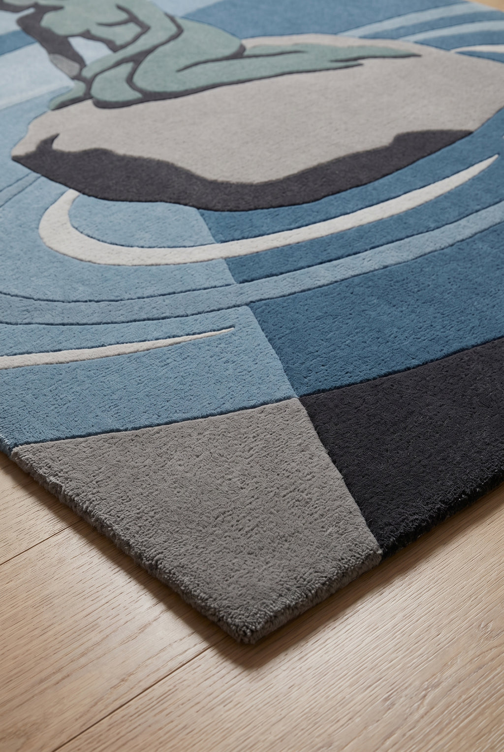 Copenhagen Harbour – Handgetufteter Designteppich