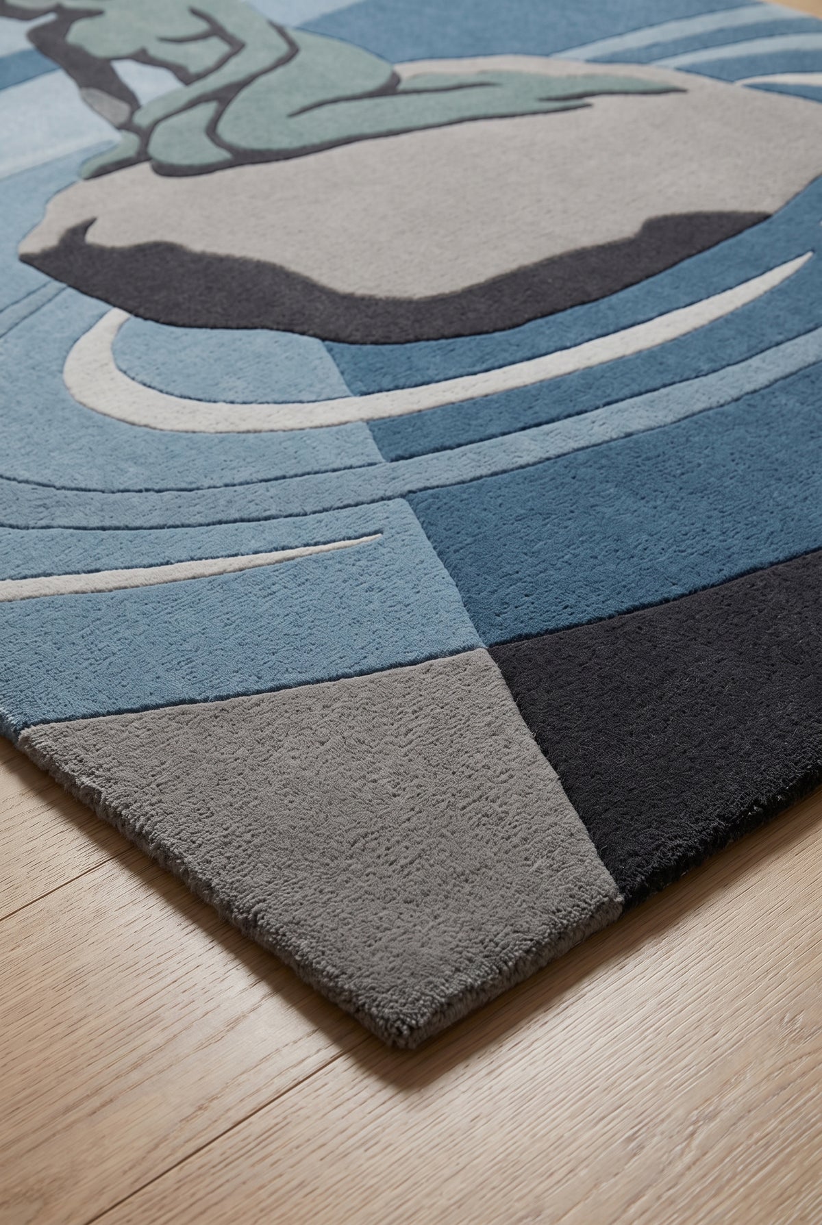 Copenhagen Harbour – Handgetufteter Designteppich