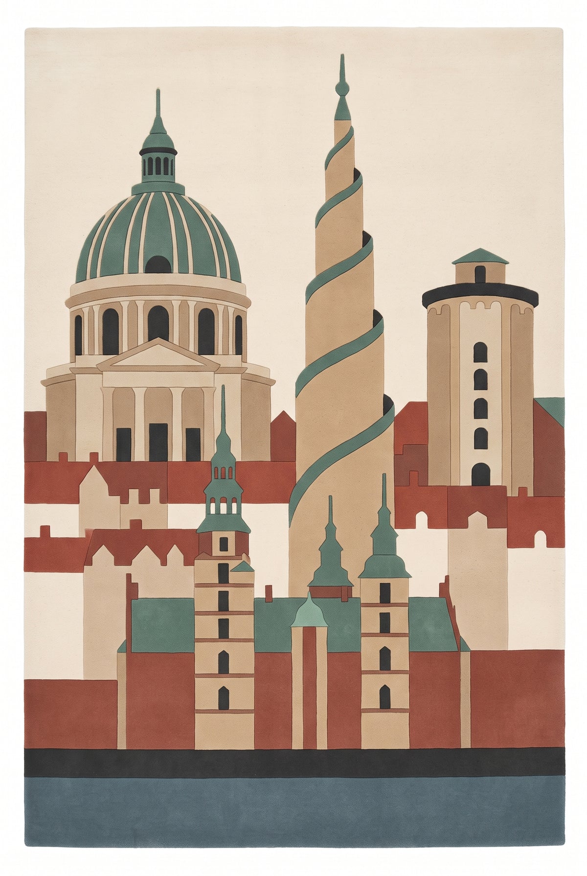 Copenhagen Structure – Handgetufteter Designteppich