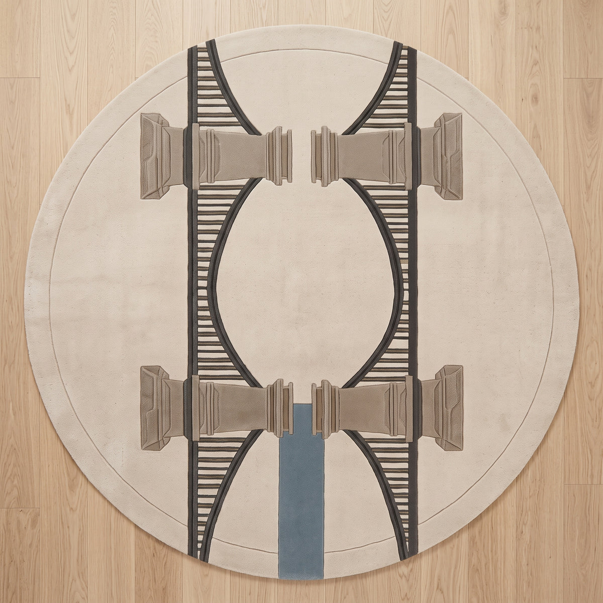 Budapest Chain Bridge – Handgetufteter Designteppich