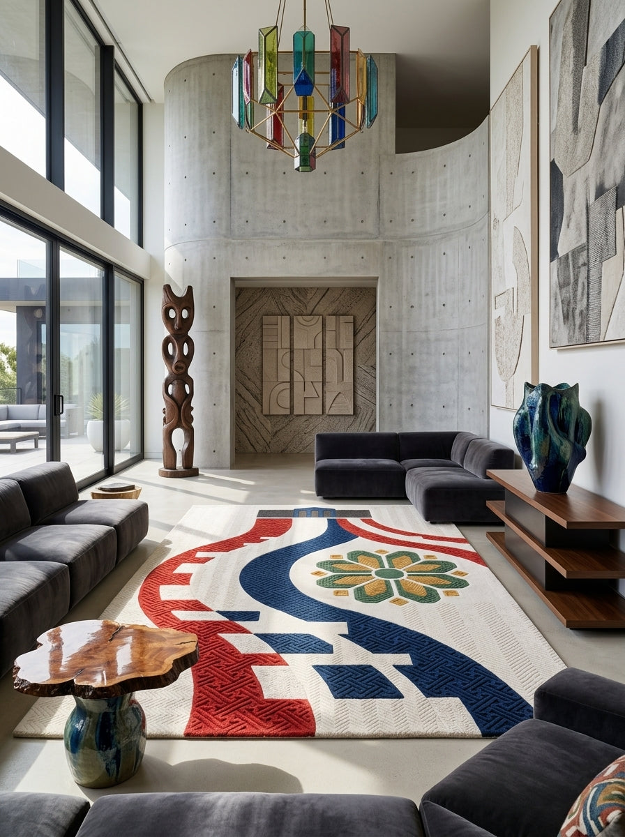 Oslo Celebration – Handgetufteter Designteppich