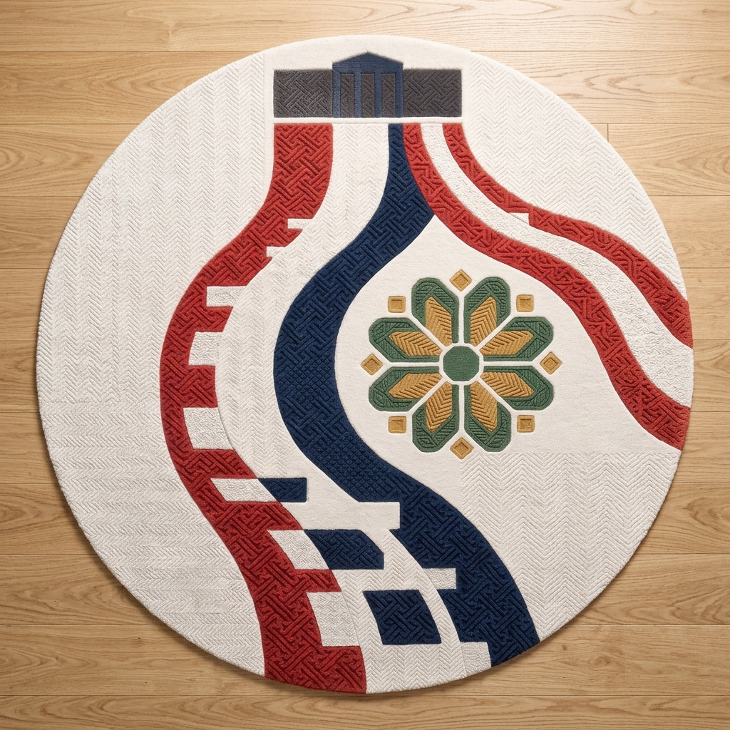 Oslo Celebration – Handgetufteter Designteppich