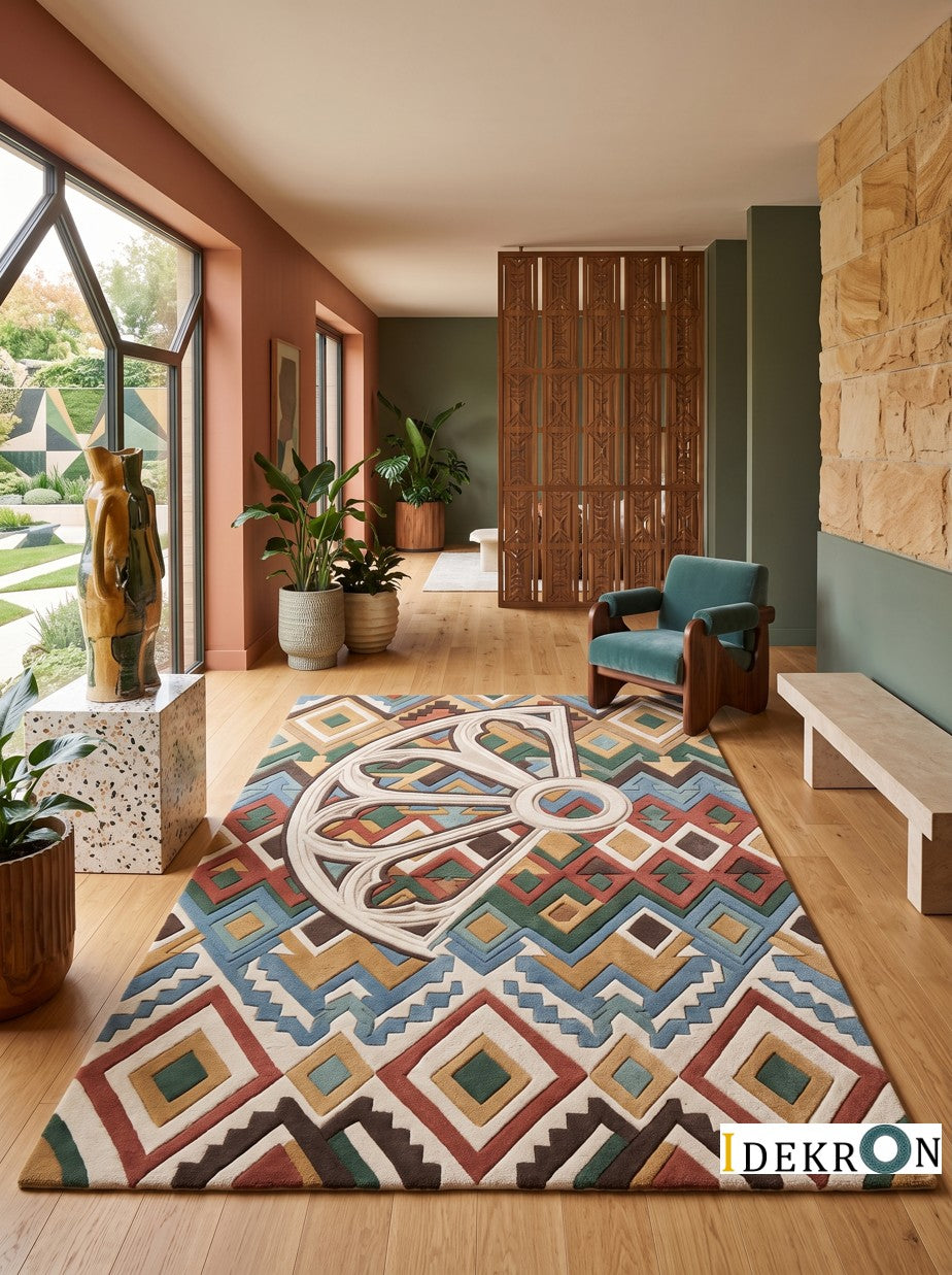 Budapest Ornament – Handgetufteter Designteppich