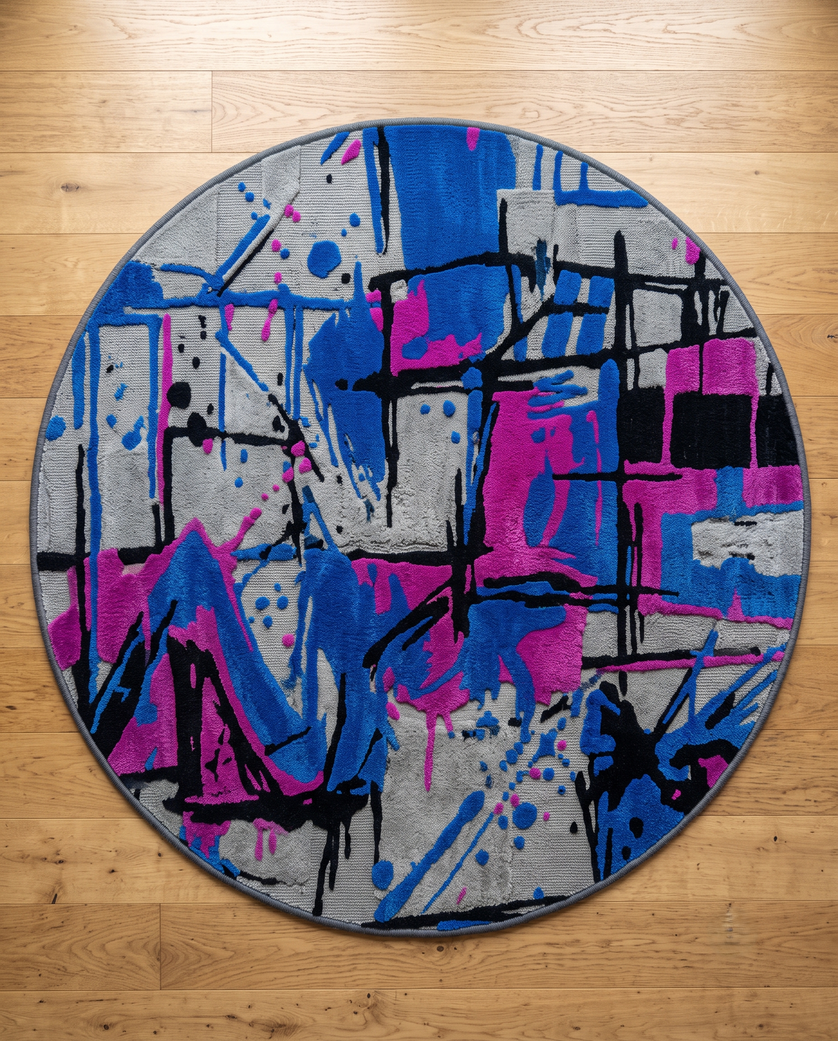 Berlin Street Canvas – Handgetufteter Designteppich