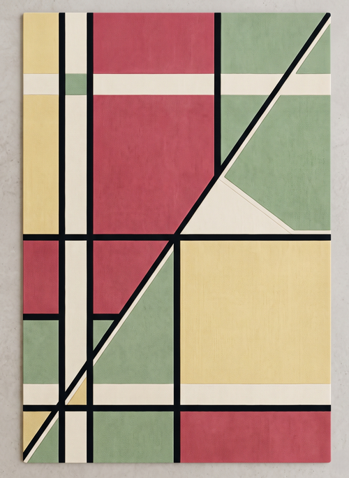 Berlin Bauhaus – Handgetufteter Designteppich