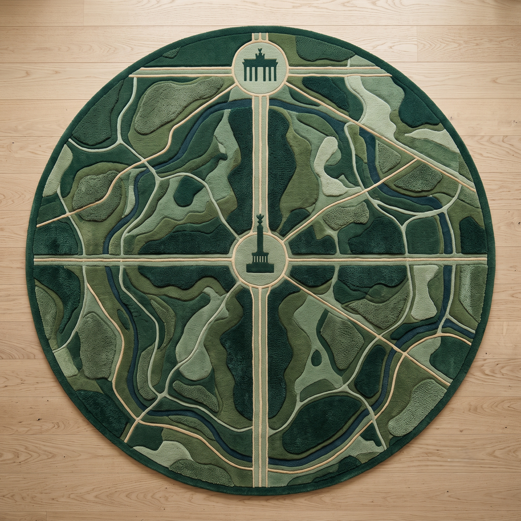 Berlin Green – Handgetufteter Designteppich