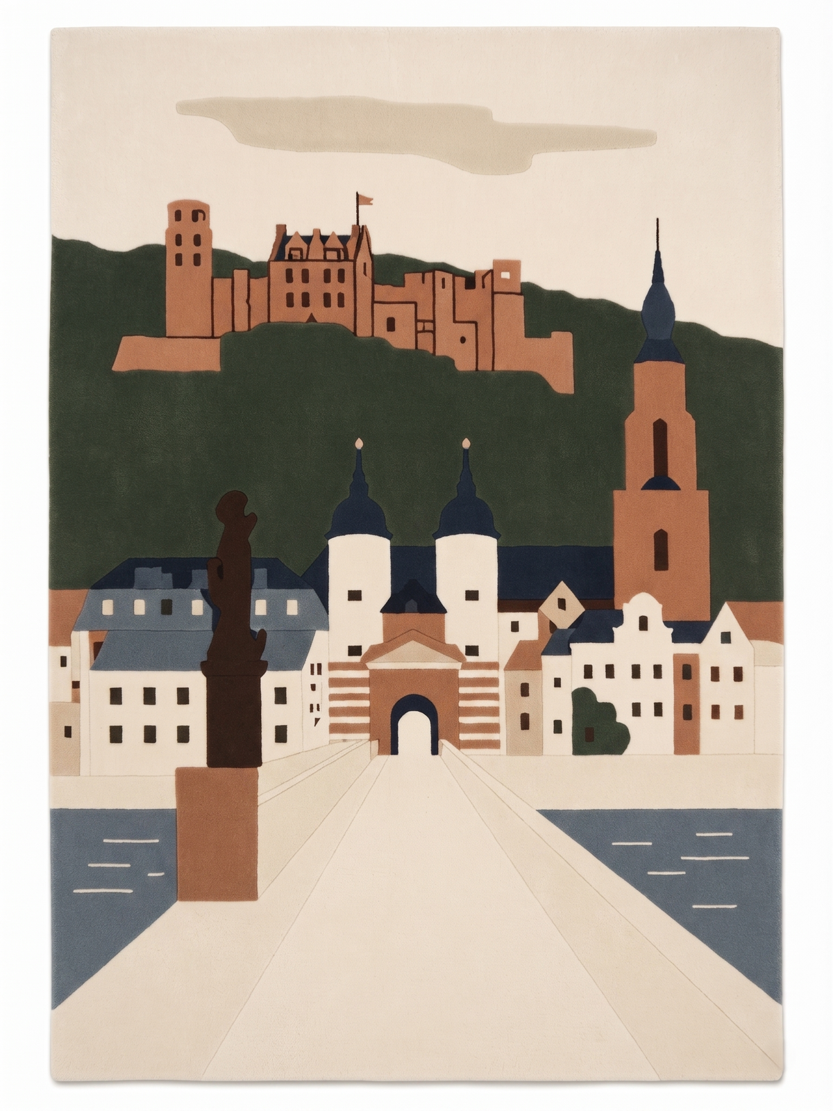 Heidelberg Silhouette – Handgetufteter Designteppich