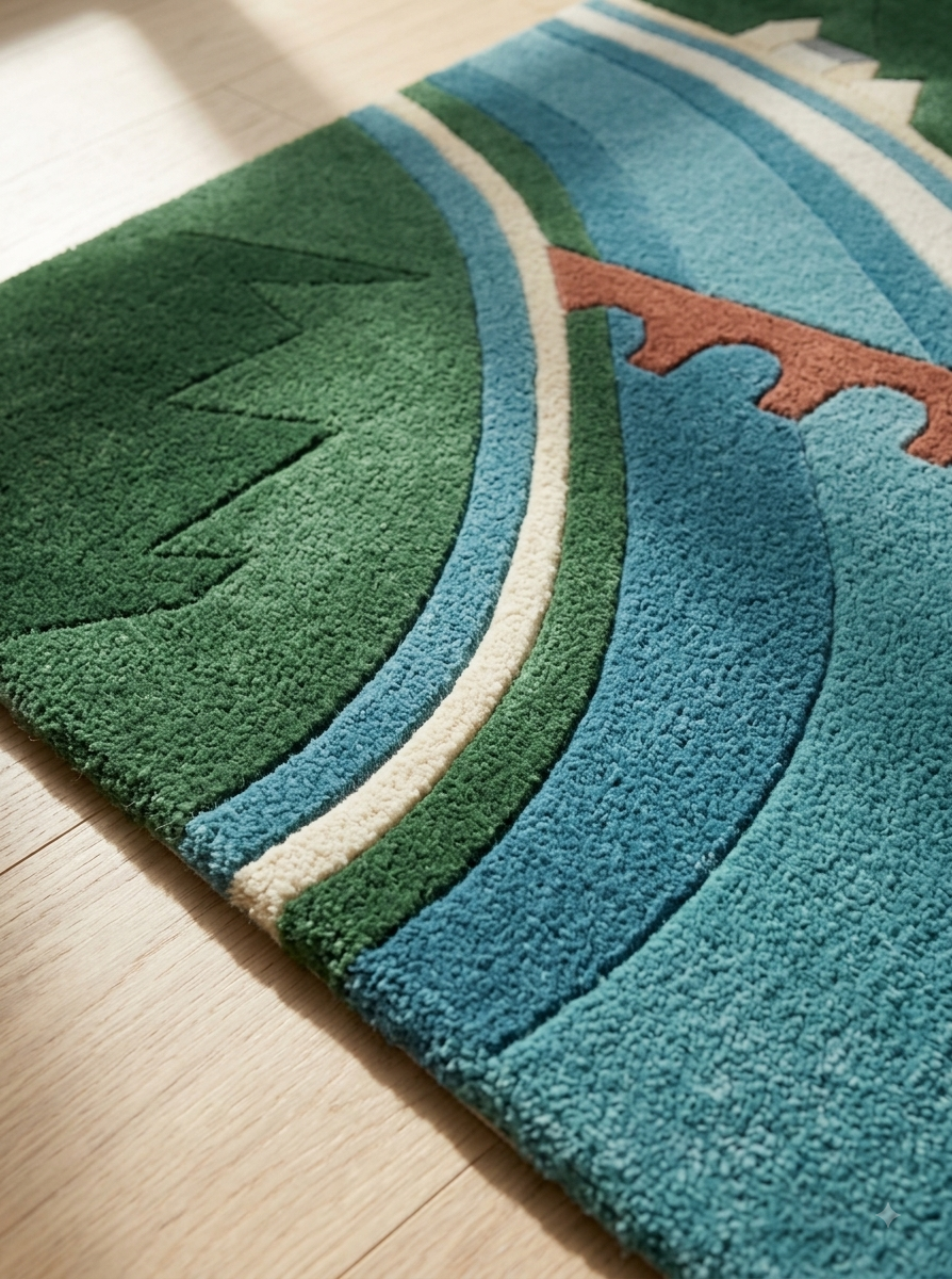 Heidelberg Reverie – Handgetufteter Designteppich