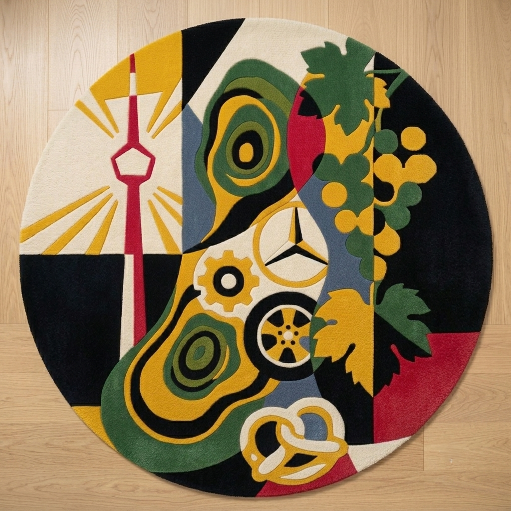 Stuttgart Character – Handgetufteter Designteppich