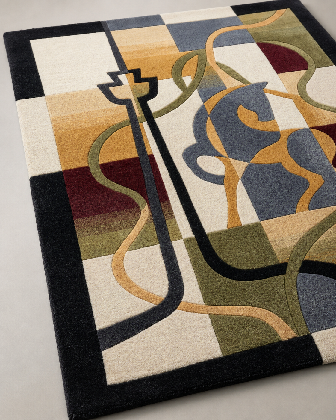 Stuttgart Perspectives – Handgetufteter Designteppich