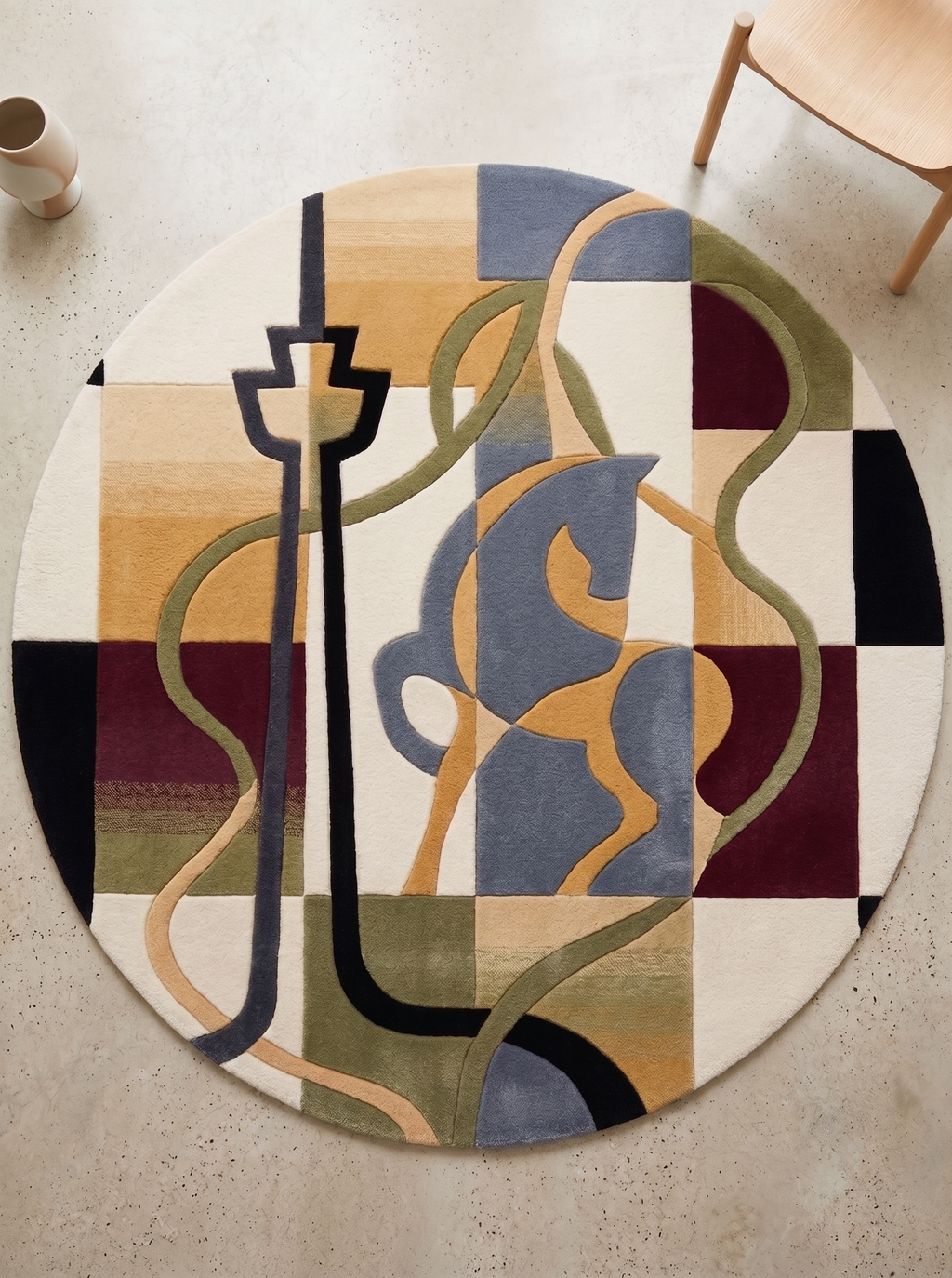 Stuttgart Perspectives – Handgetufteter Designteppich