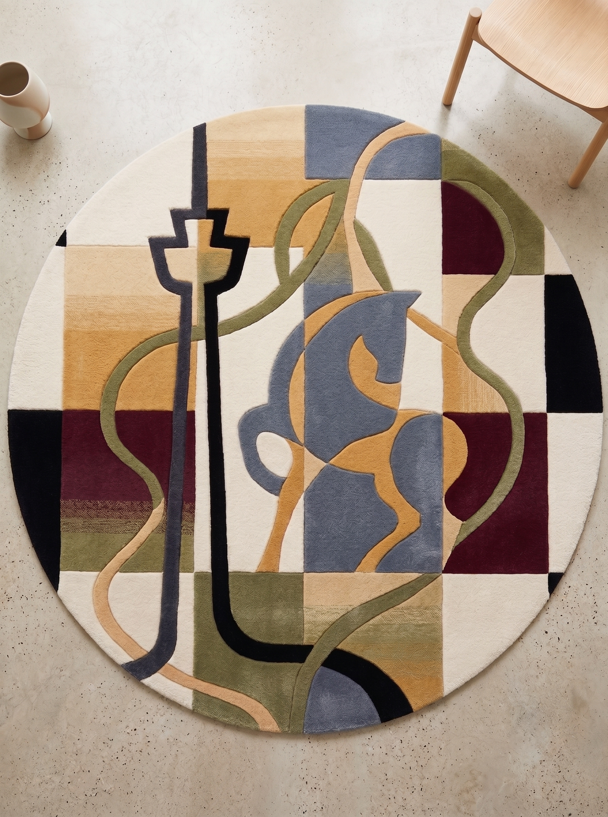 Stuttgart Perspectives – Handgetufteter Designteppich