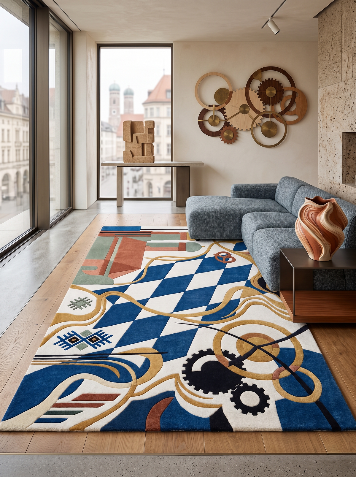 Munich Perspectives – Handgetufteter Designteppich