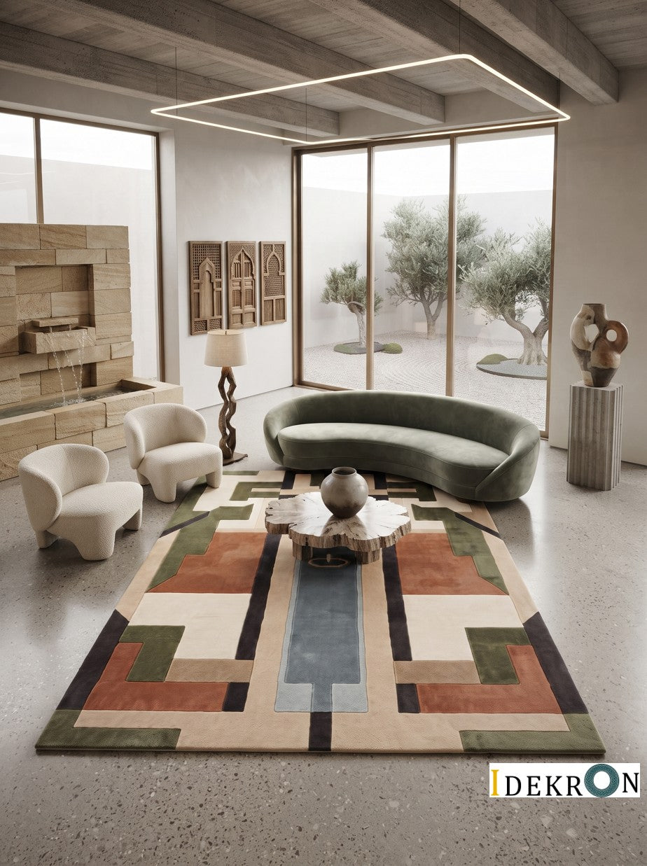 Granada Stillness – Handgetufteter Designteppich