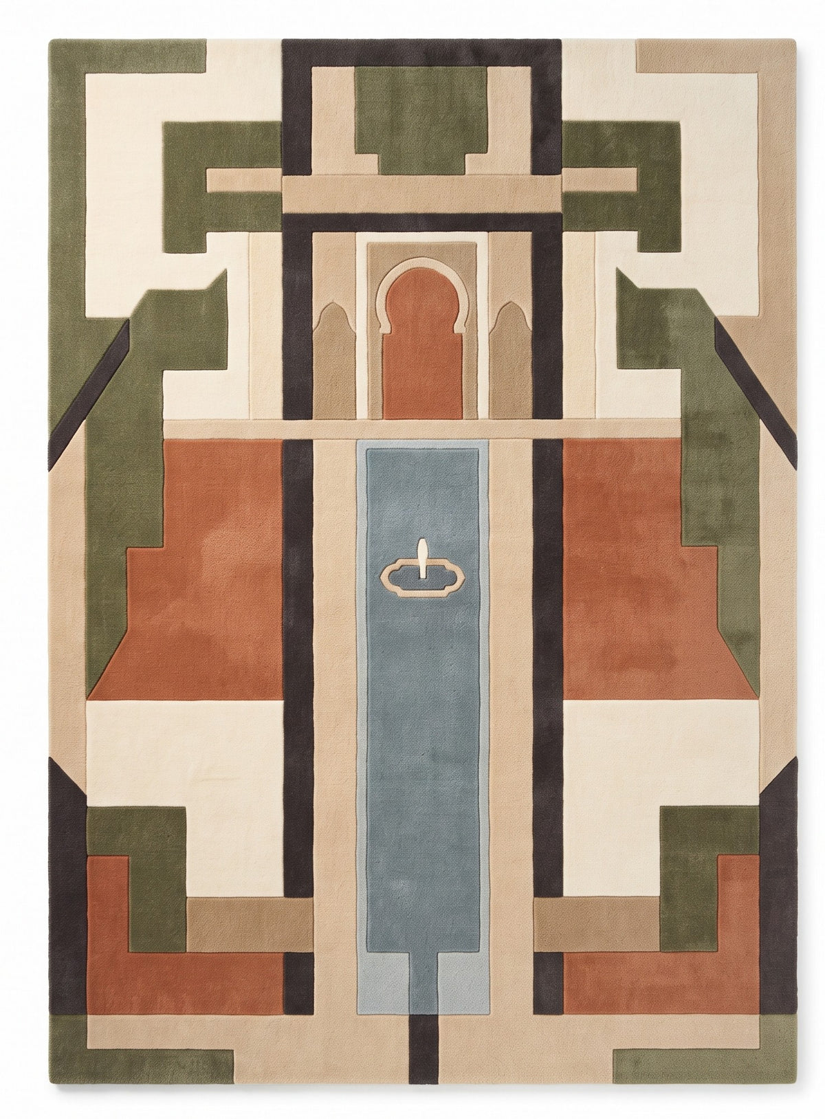 Granada Stillness – Handgetufteter Designteppich