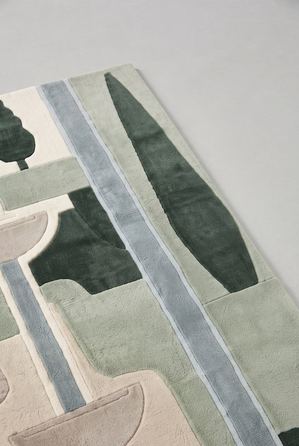 Granada Gardens – Handgetufteter Designteppich