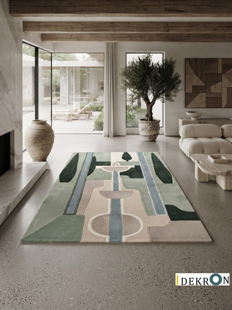 Granada Gardens – Handgetufteter Designteppich