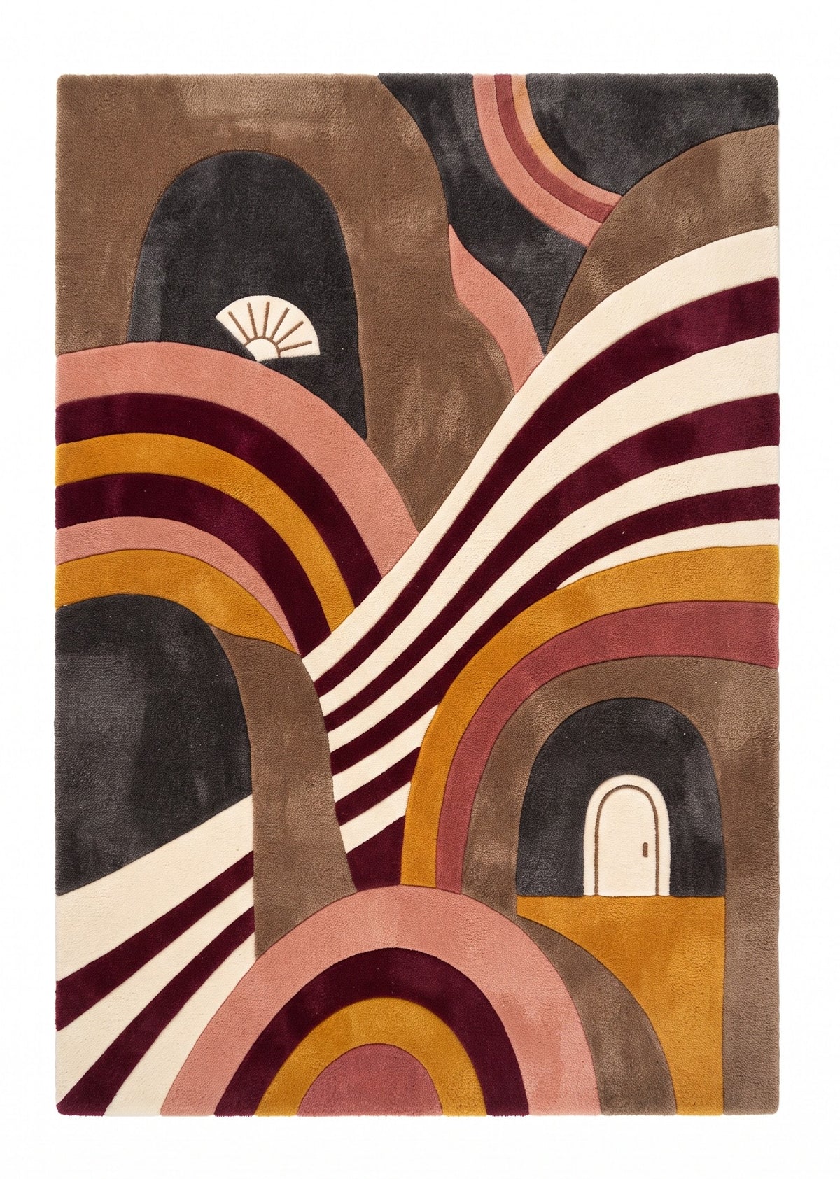 Granada Movement – Handgetufteter Designteppich