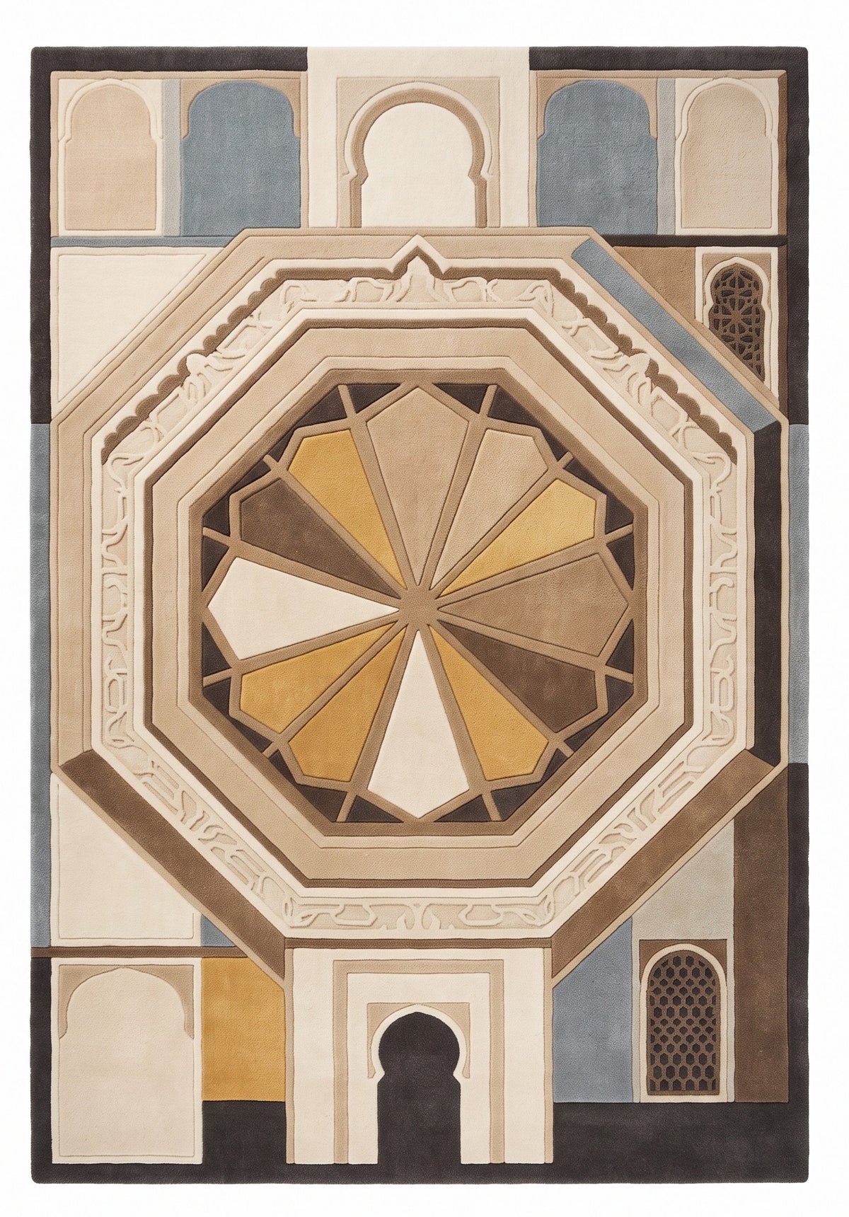 Granada Geometry – Handgetufteter Designteppich