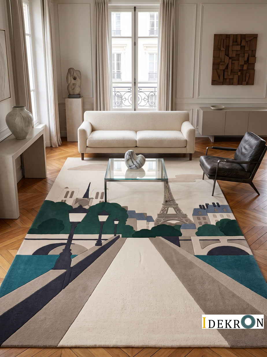 Paris Reverie – Handgetufteter Designteppich