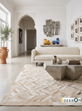 Diamond Mosaic – Patchwork leather rug