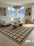 Terra Diamond – Wollteppich mit Rautenmuster