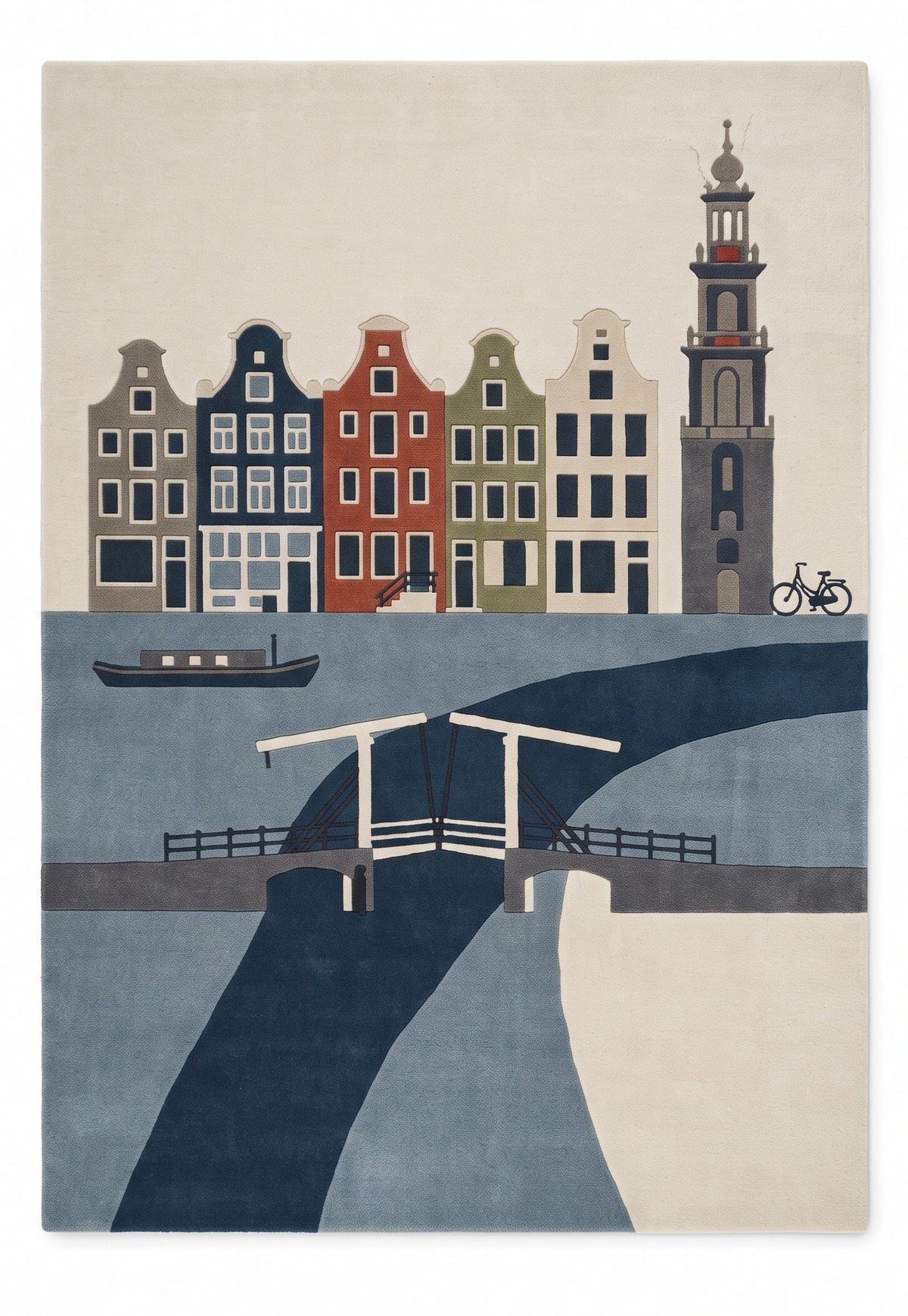 Amsterdam Reverie – Handgetufteter Designteppich