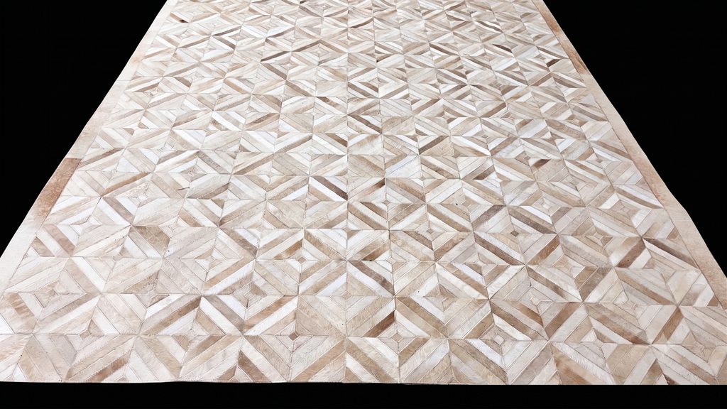 Diamond Mosaic – Patchwork leather rug