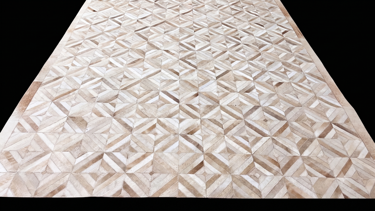 Diamond Mosaic – Patchwork leather rug