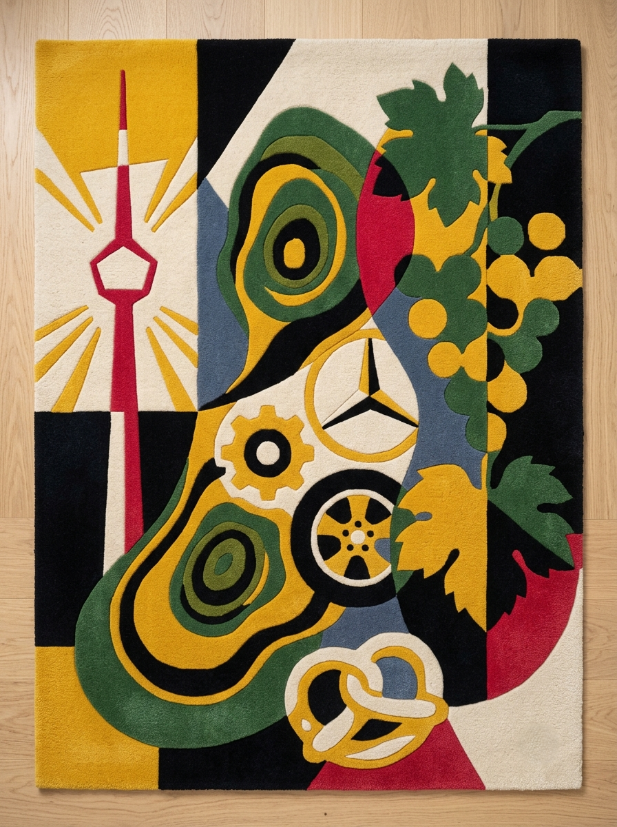 Stuttgart Character – Handgetufteter Designteppich
