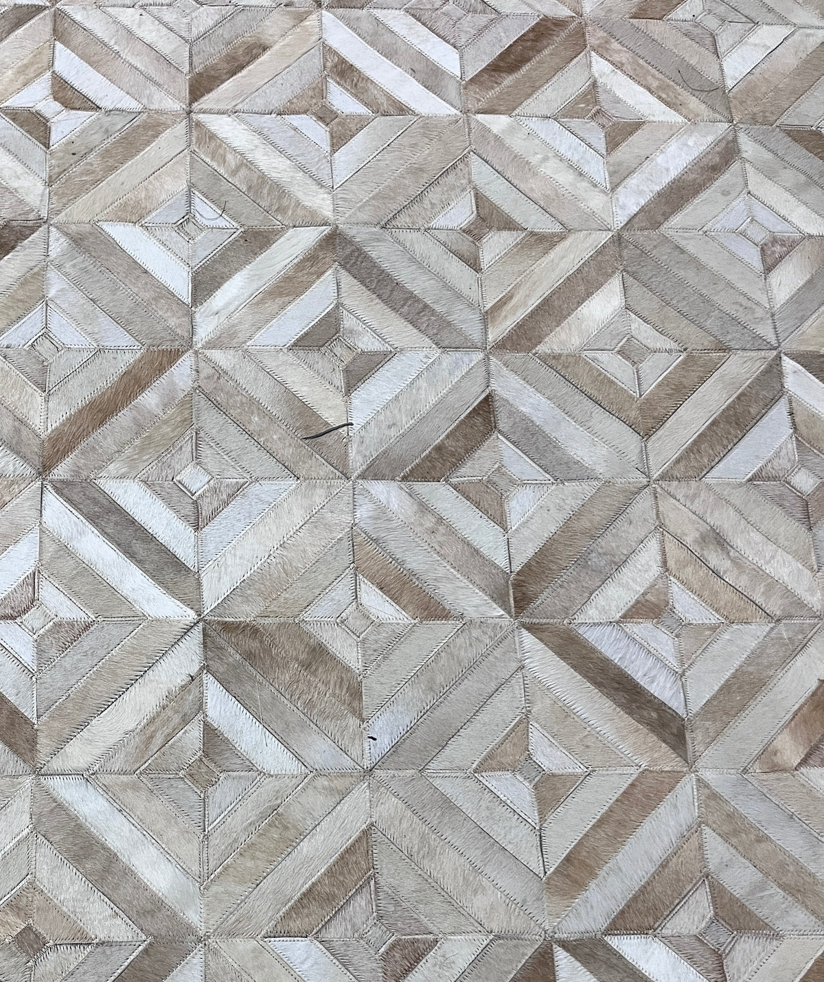 Diamond Mosaic – Patchwork leather rug