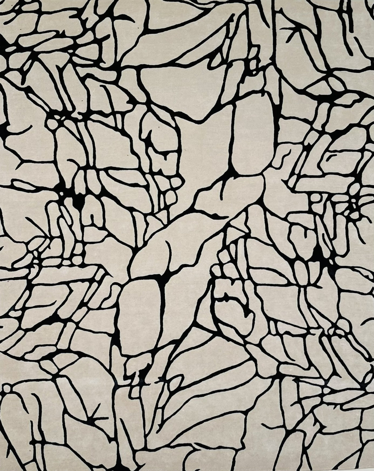 Floral Contour – Handgetufteter Teppich