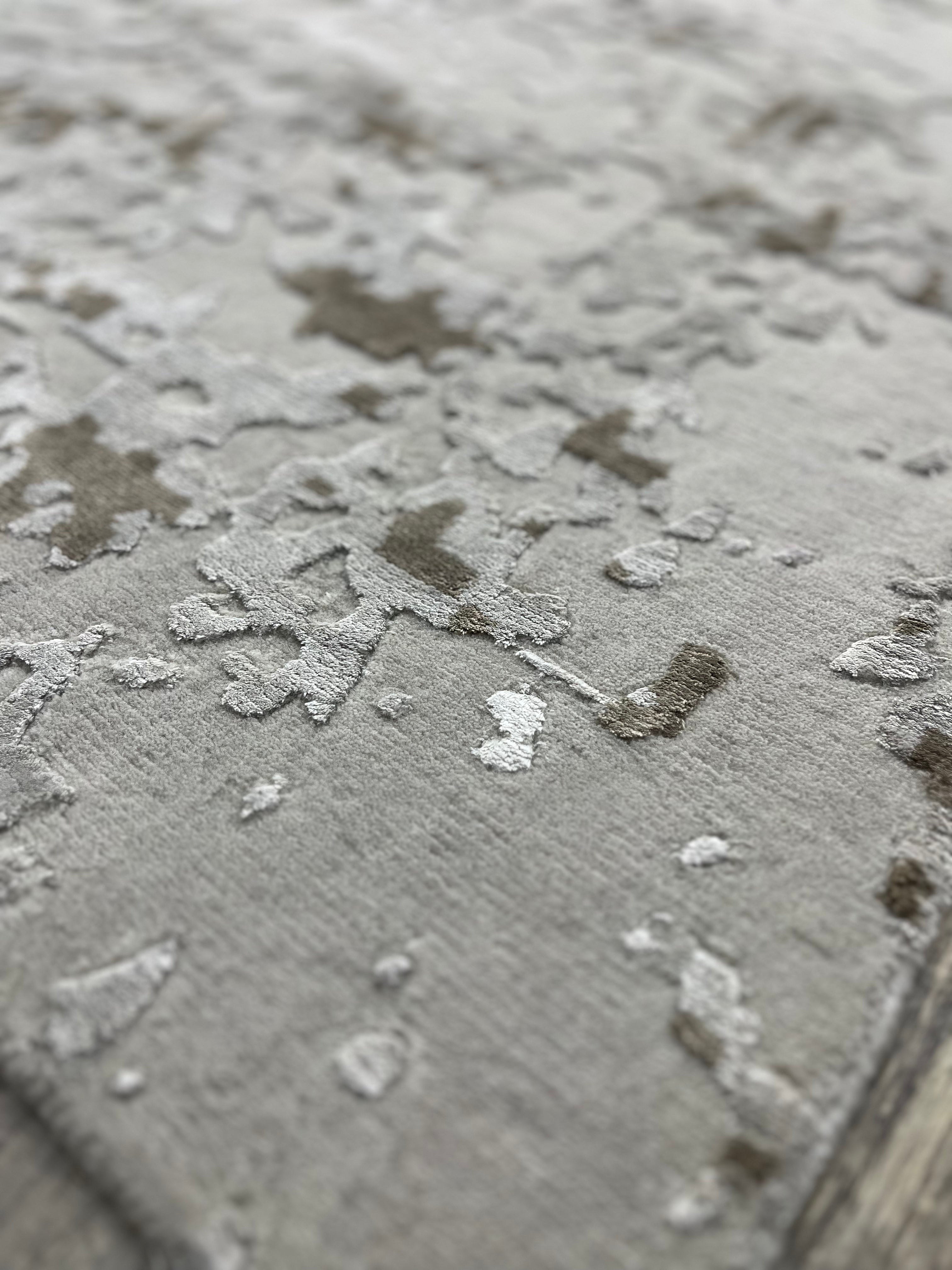 Silver Patina – Handgeknüpfter Teppich