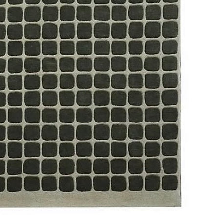Sage Mosaic – Wool rug with a tile pattern