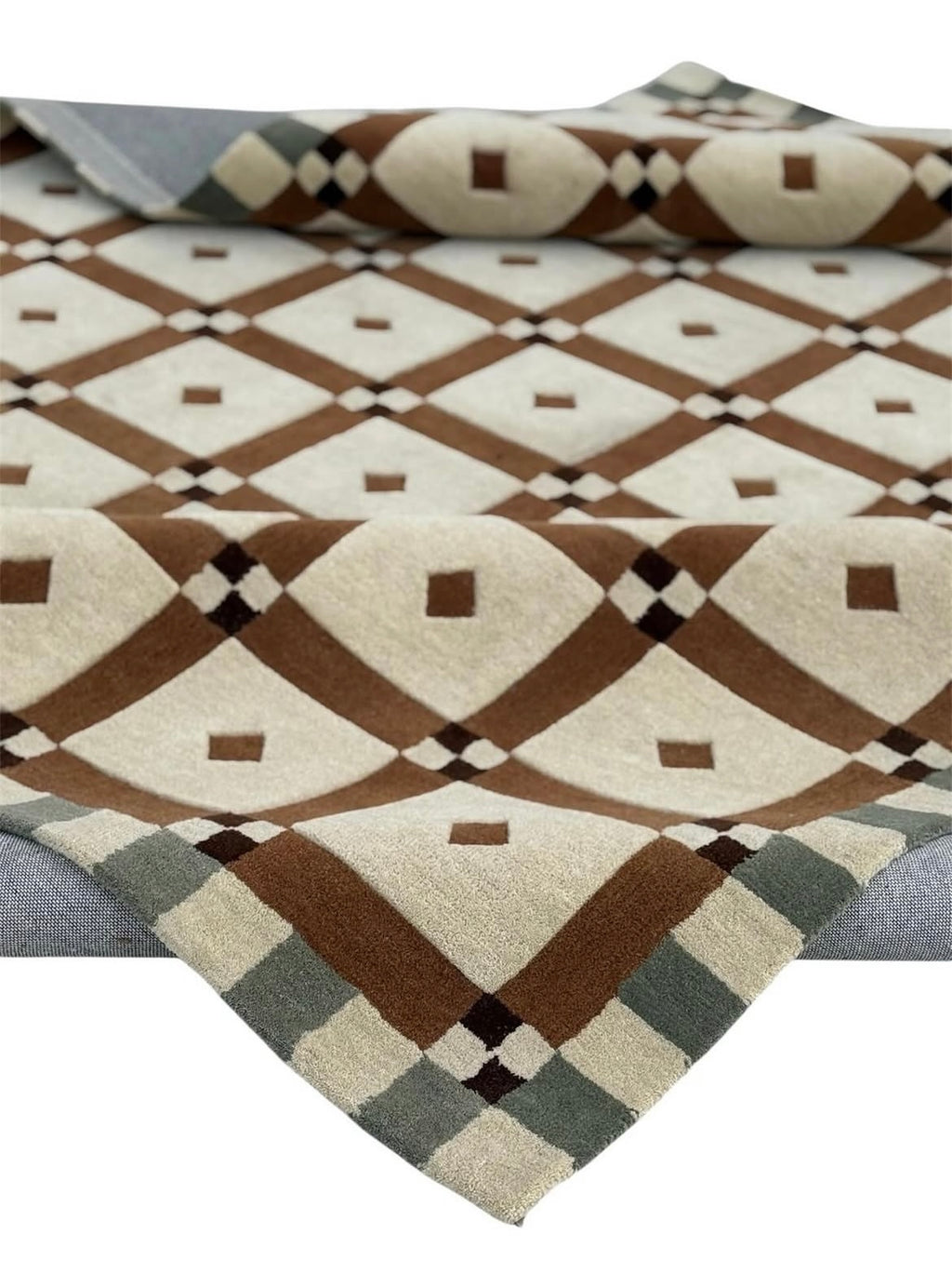 Terra Diamond – Wollteppich mit Rautenmuster