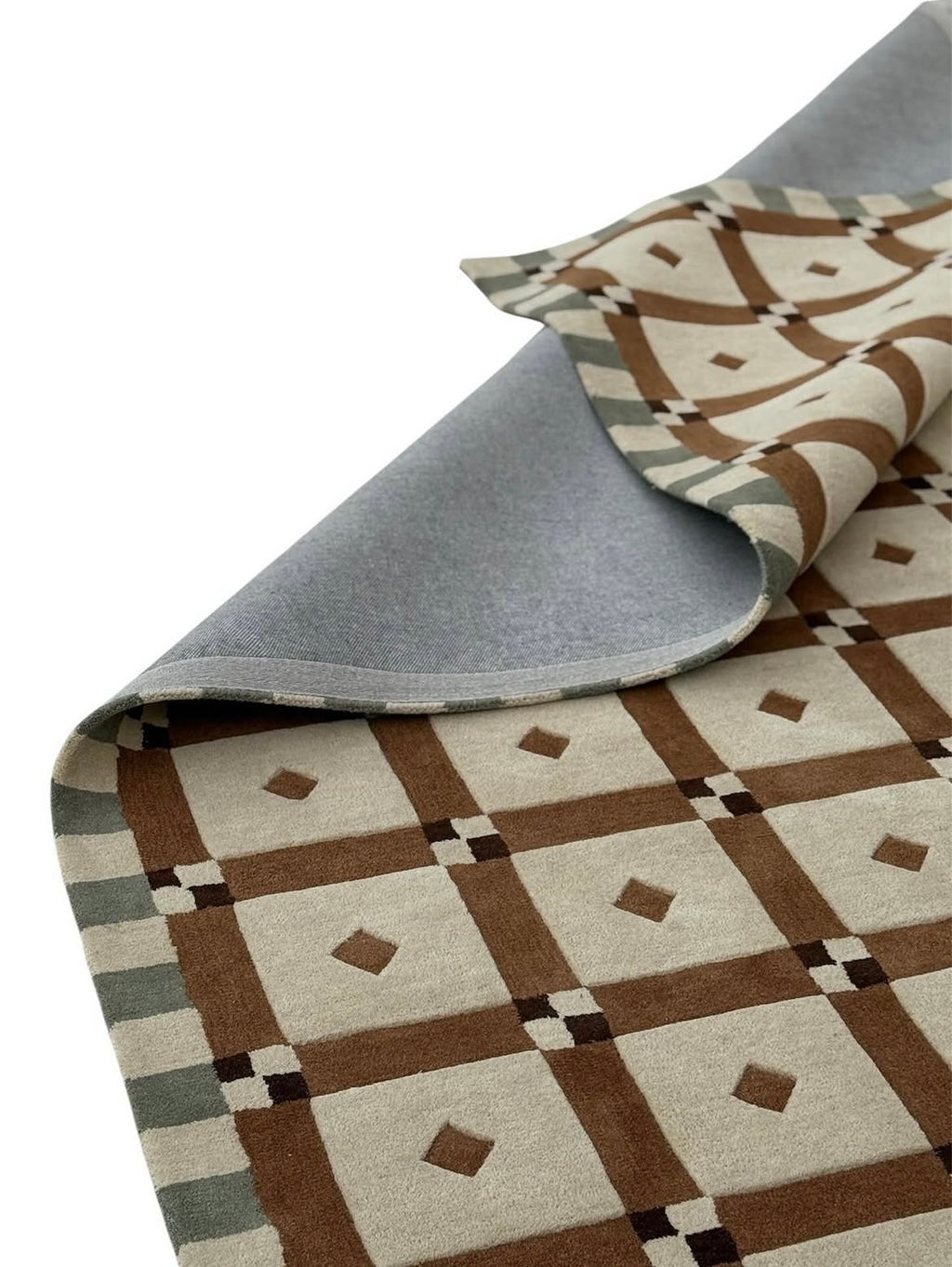 Terra Diamond – Wollteppich mit Rautenmuster