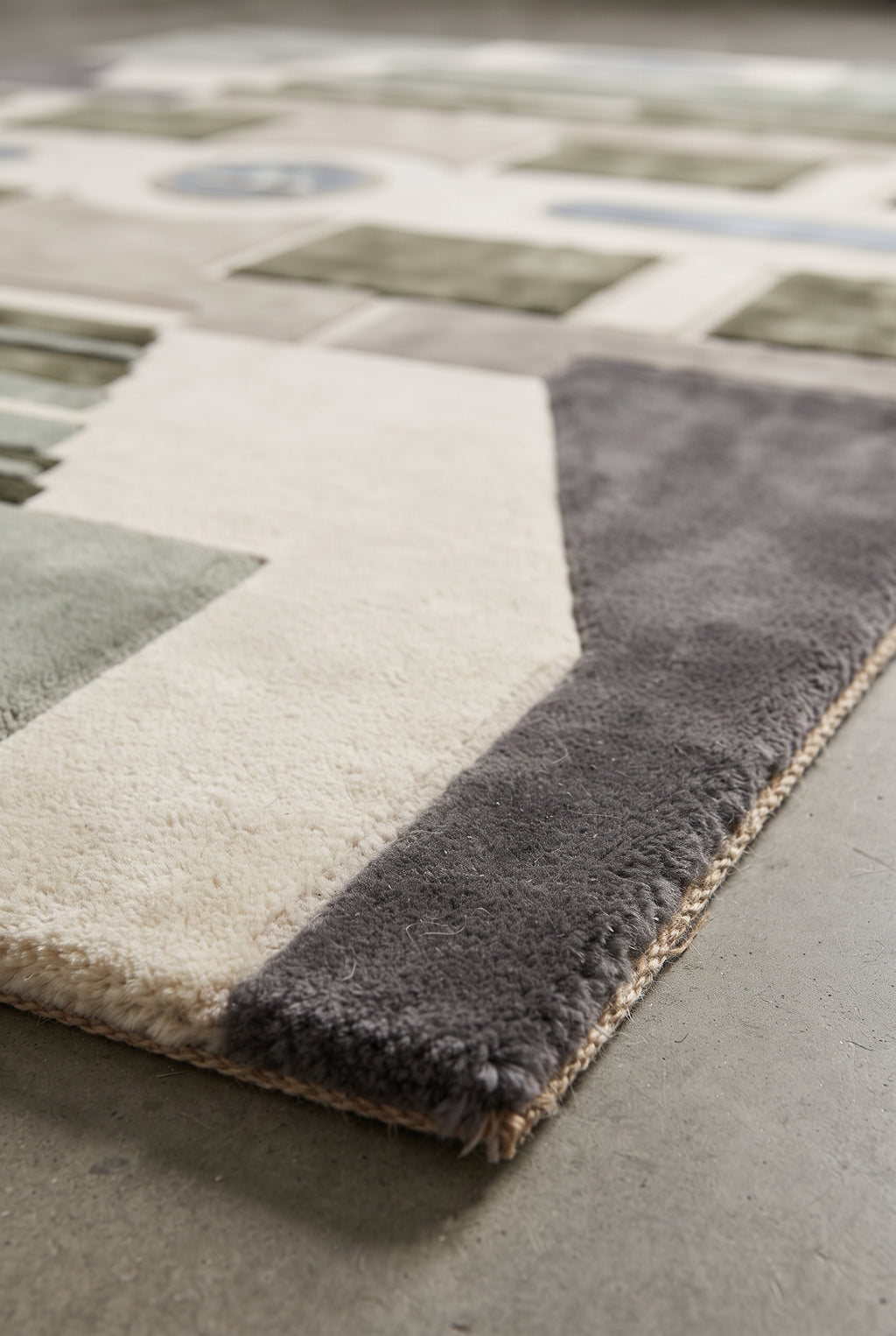 Barcelona Axis – Handgetufteter Designteppich