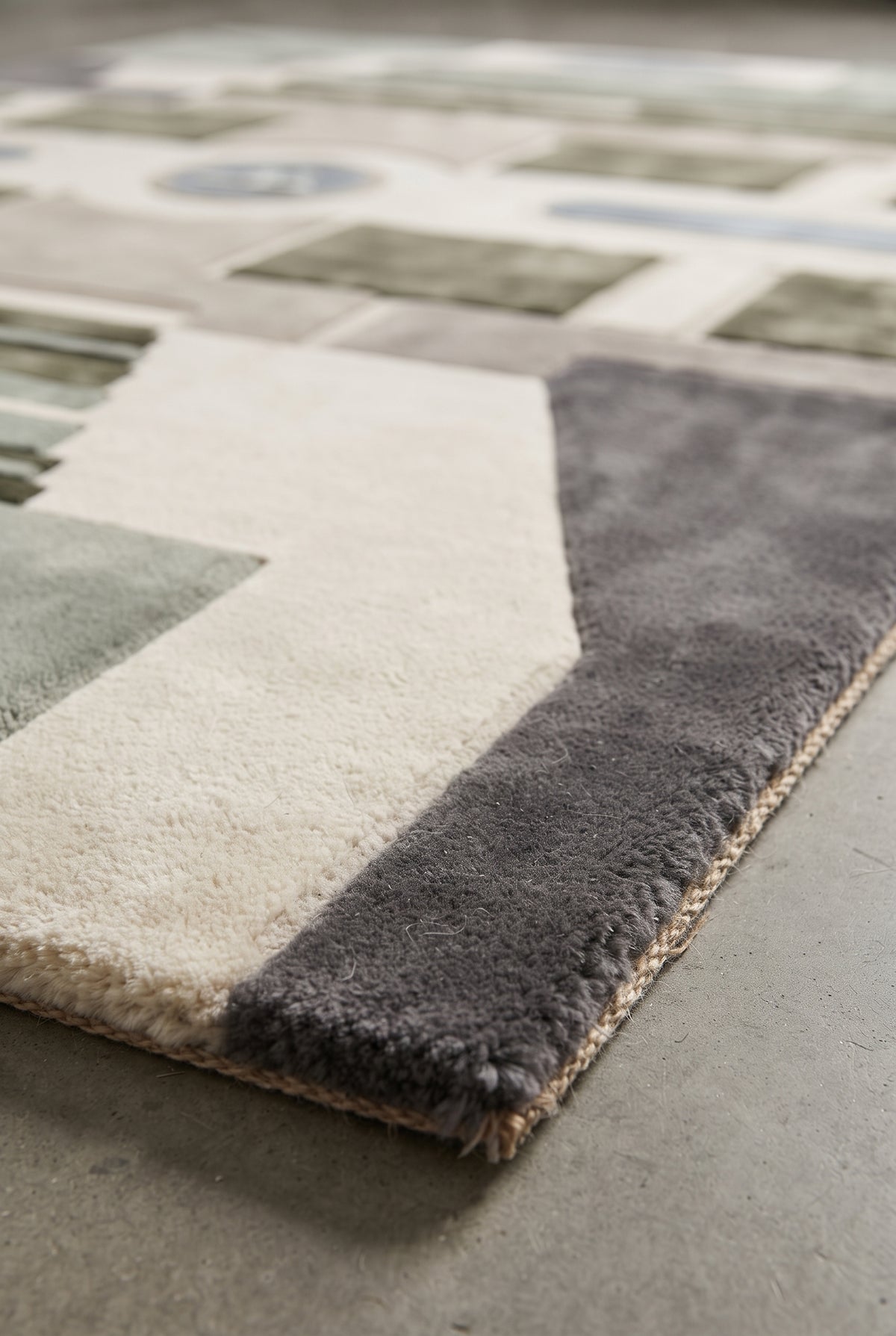 Barcelona Axis – Handgetufteter Designteppich