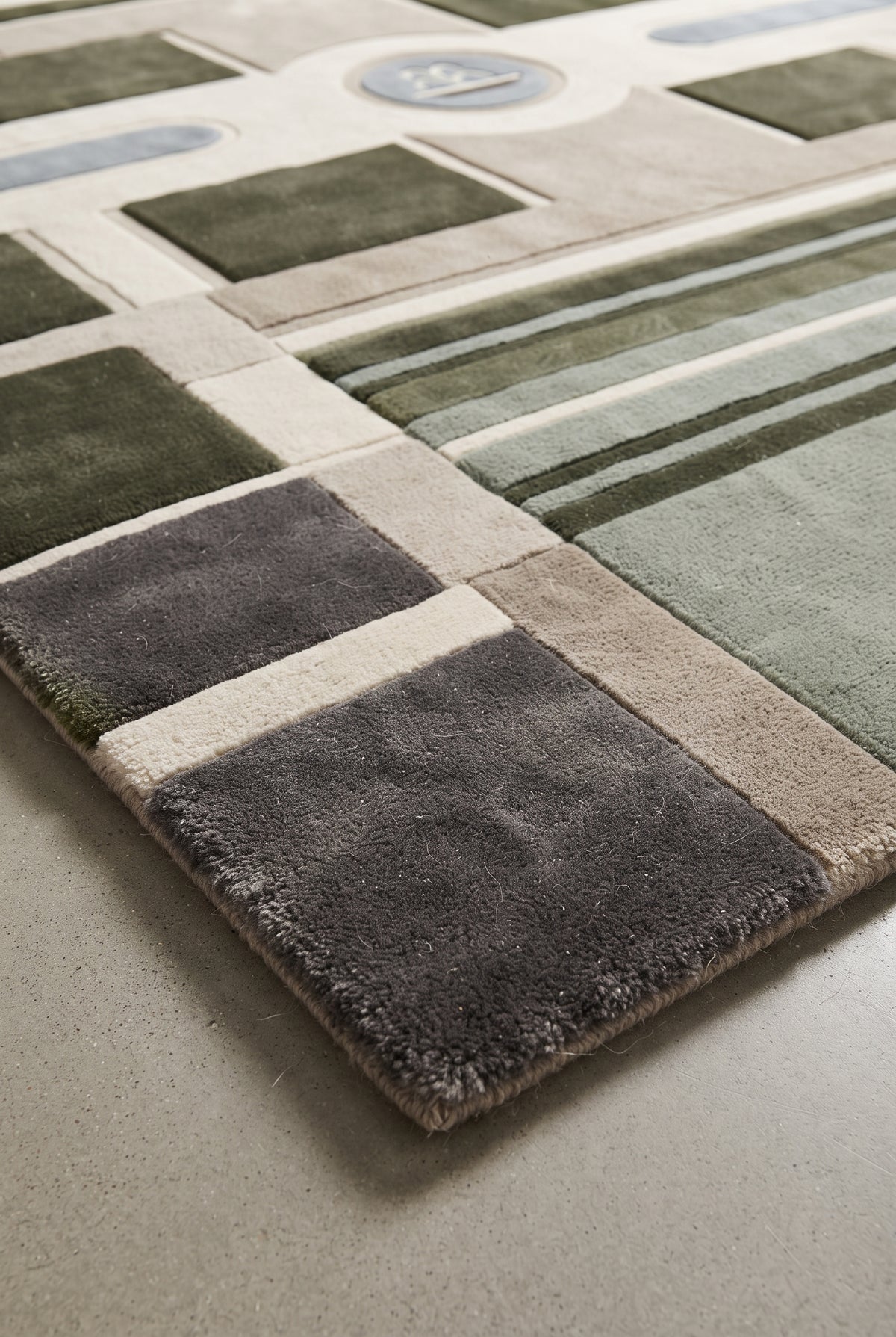Barcelona Axis – Handgetufteter Designteppich