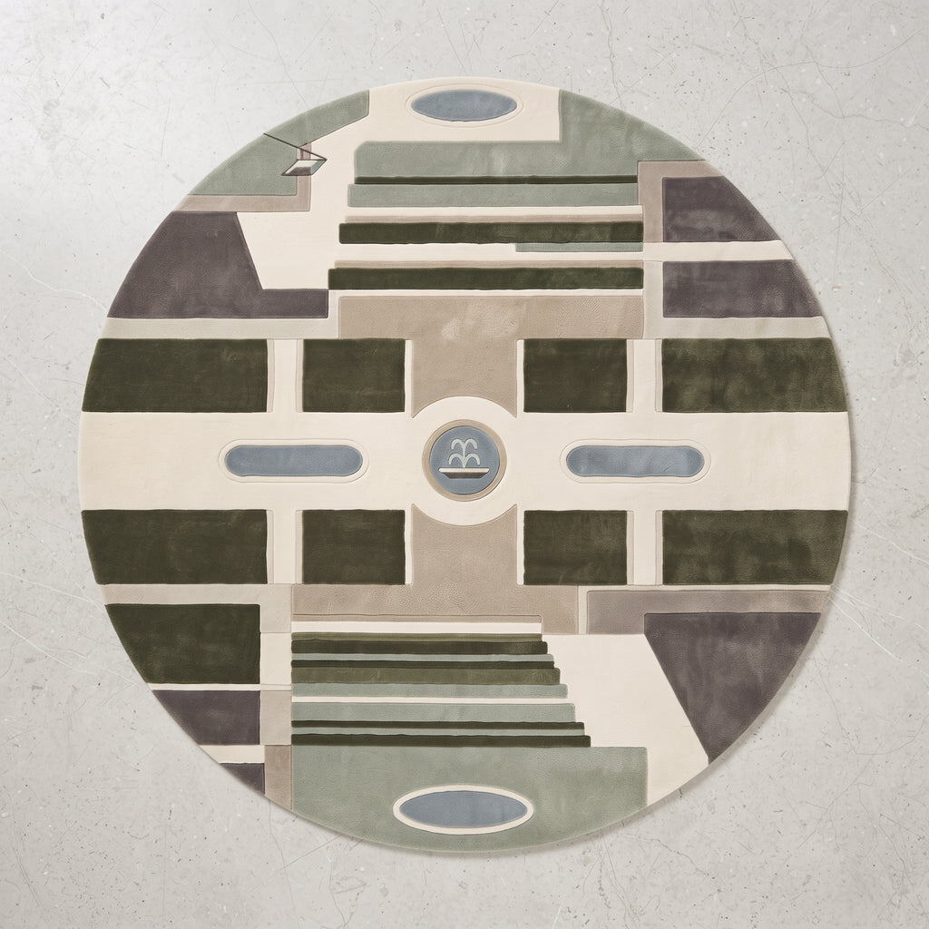 Barcelona Axis – Handgetufteter Designteppich