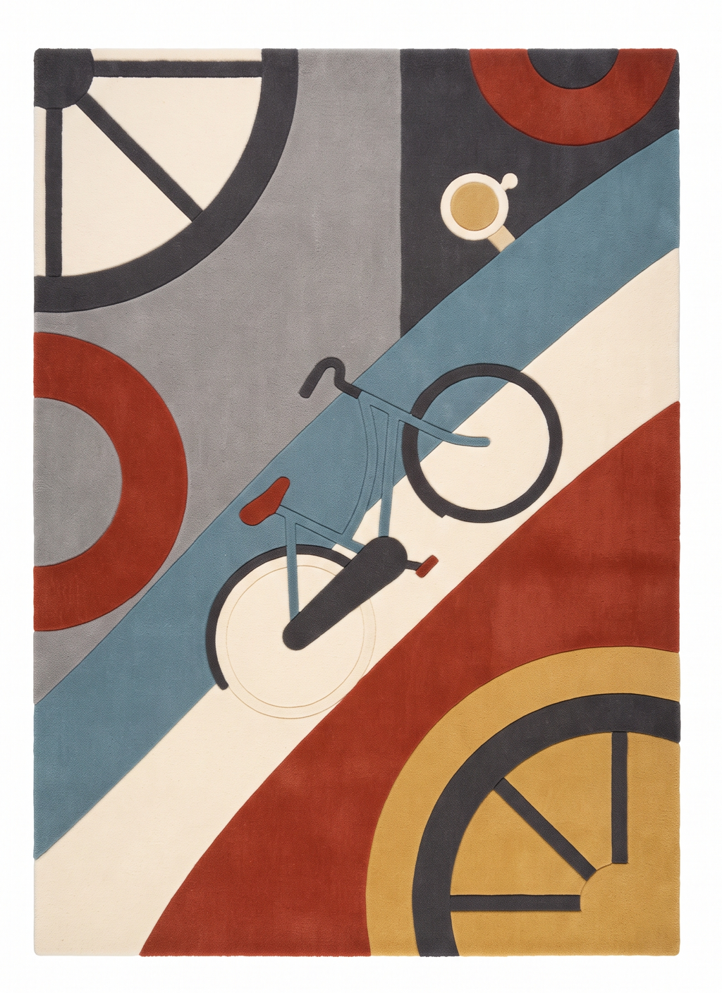 Amsterdam Cycle – Handgetufteter Designteppich