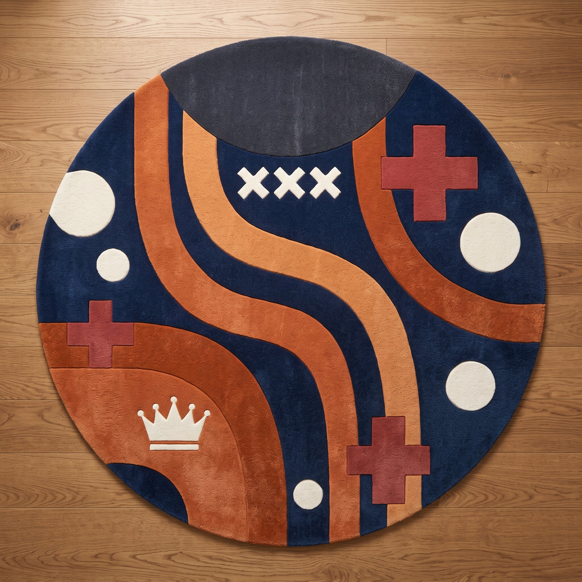 Amsterdam Graphic – Handgetufteter Designteppich